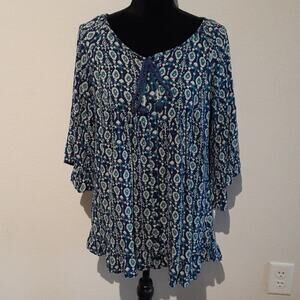 ROXY XS flow button down dress made in India